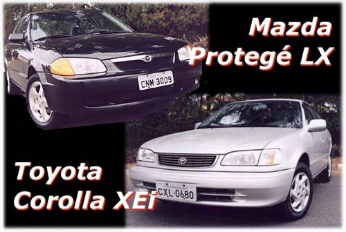 Mazda Proteg LX vs. Toyota Corolla XEi